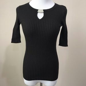 Metal accent sweater